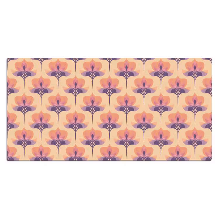 Bureau onderlegger - Botanisch - Patroon - Pastel — 2
