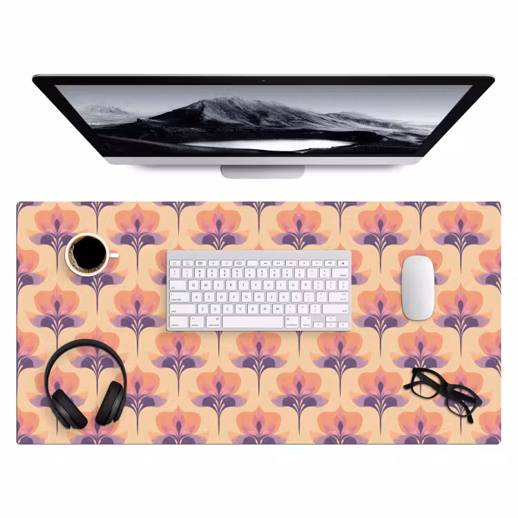 Bureau onderlegger - Botanisch - Patroon - Pastel — 4