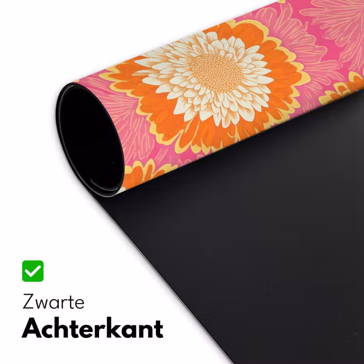 Bureau onderlegger - Retro - Bloemen - Kleurrijk — 5