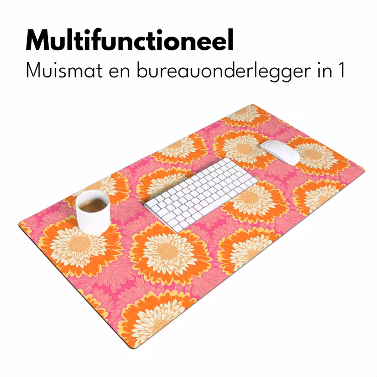 Bureau onderlegger - Retro - Bloemen - Kleurrijk — 7