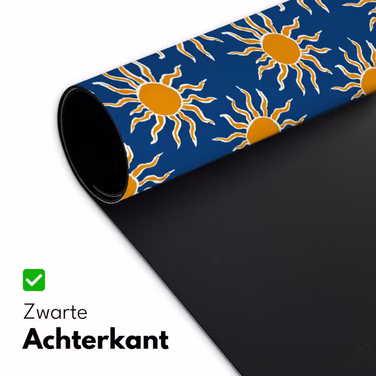 Bureau onderlegger - Zon - Patroon - Blauw — 5