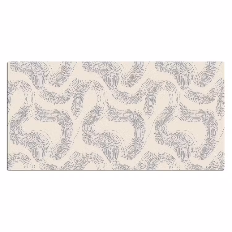 Bureau onderlegger - Lijnen - Patroon - Beige - Minimalistisch — 2