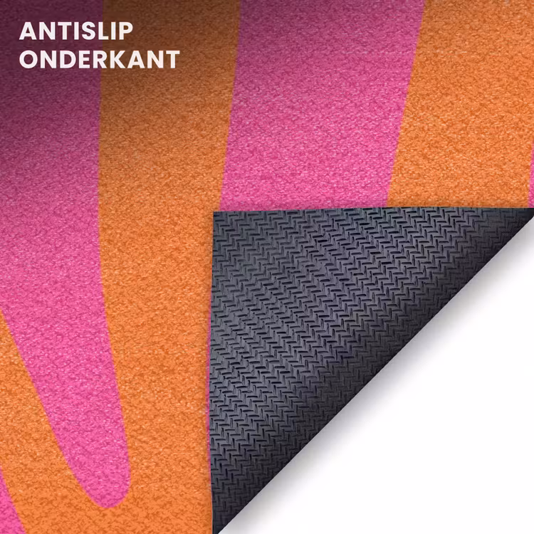 Deurmat - Zebraprint - Roze - Oranje - Dierenprint — 6