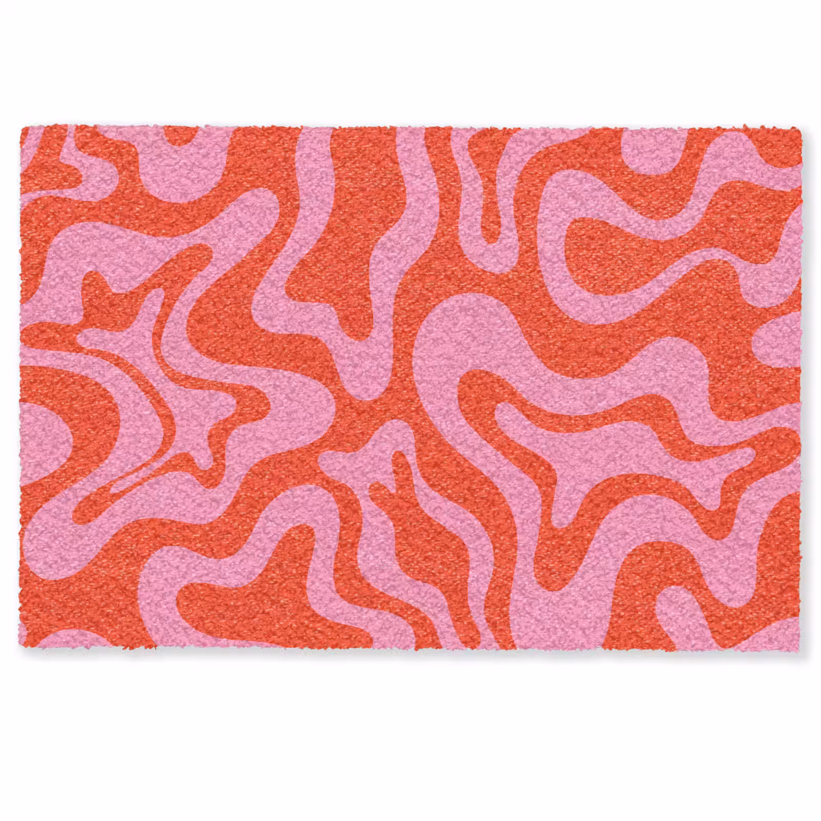 Deurmat - Abstract - Patroon - Rood - Roze - Minimalistisch — 1