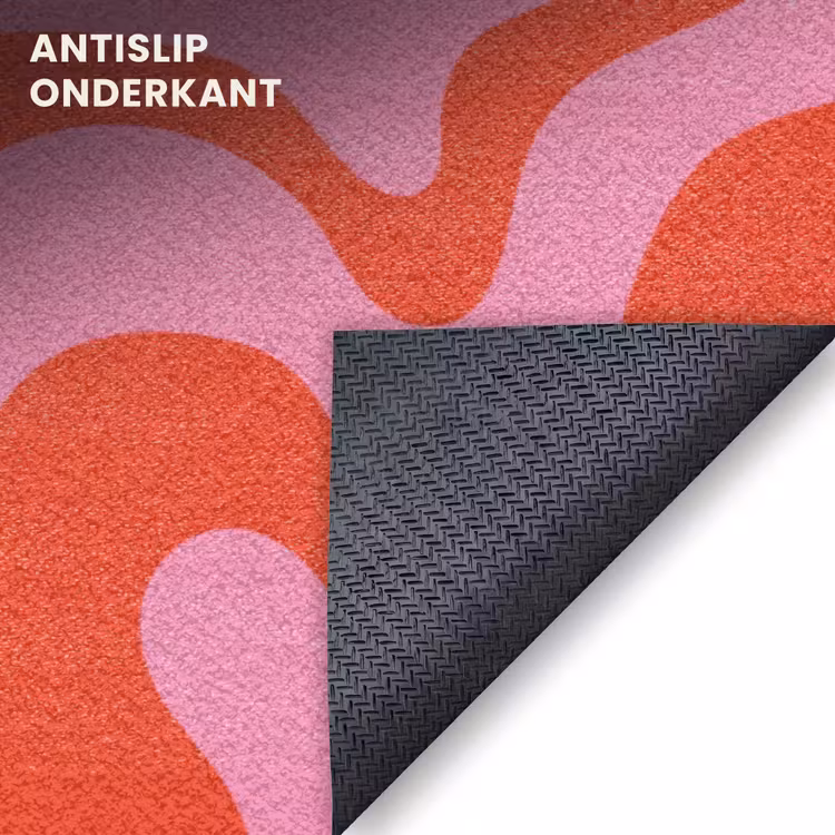 Deurmat - Abstract - Patroon - Rood - Roze - Minimalistisch — 6