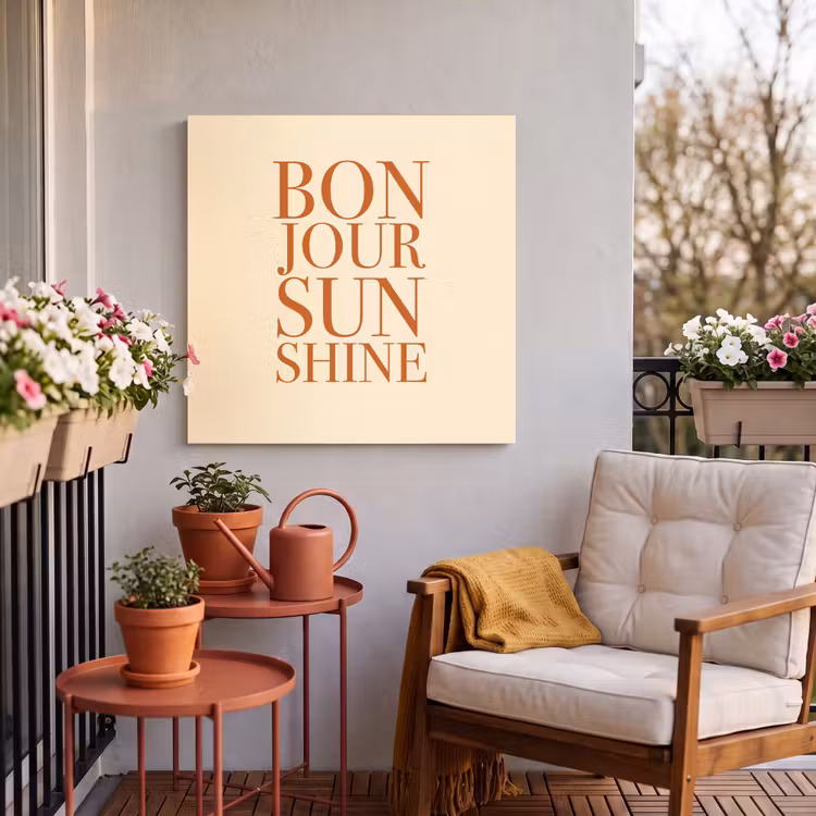 Buiten canvas - Oranje - Quote - Sun — 3