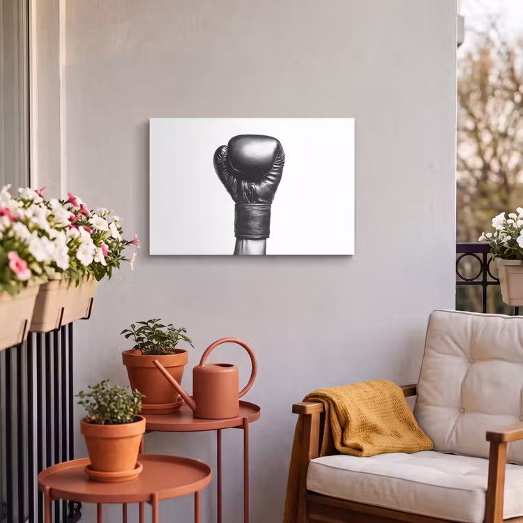 Buiten canvas - Bokshandschoen - Zwart - Hand — 3