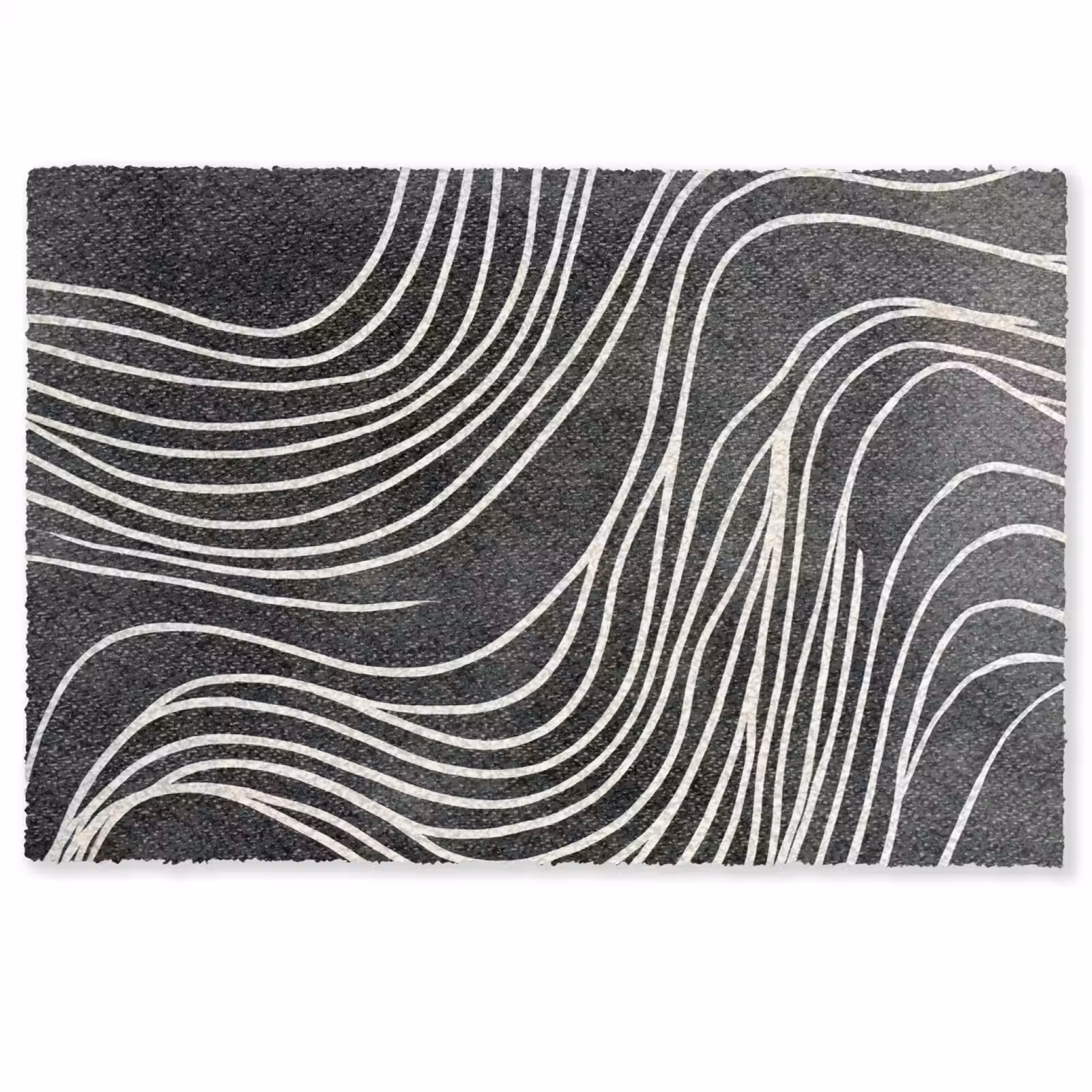 Deurmat - Lijnen - Patroon - Abstract - Wit — 1