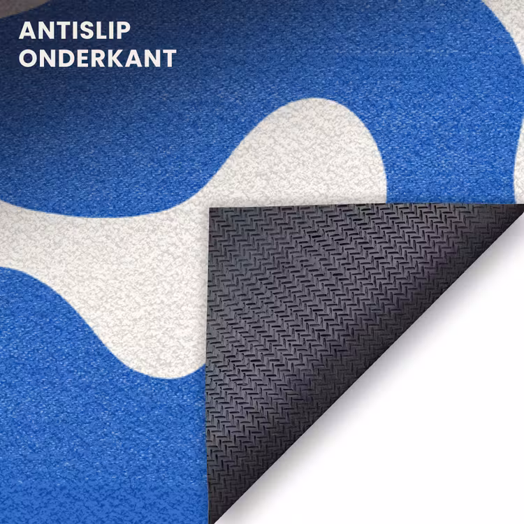 Deurmat - Vormen - Abstract - Blauw - Golven — 6