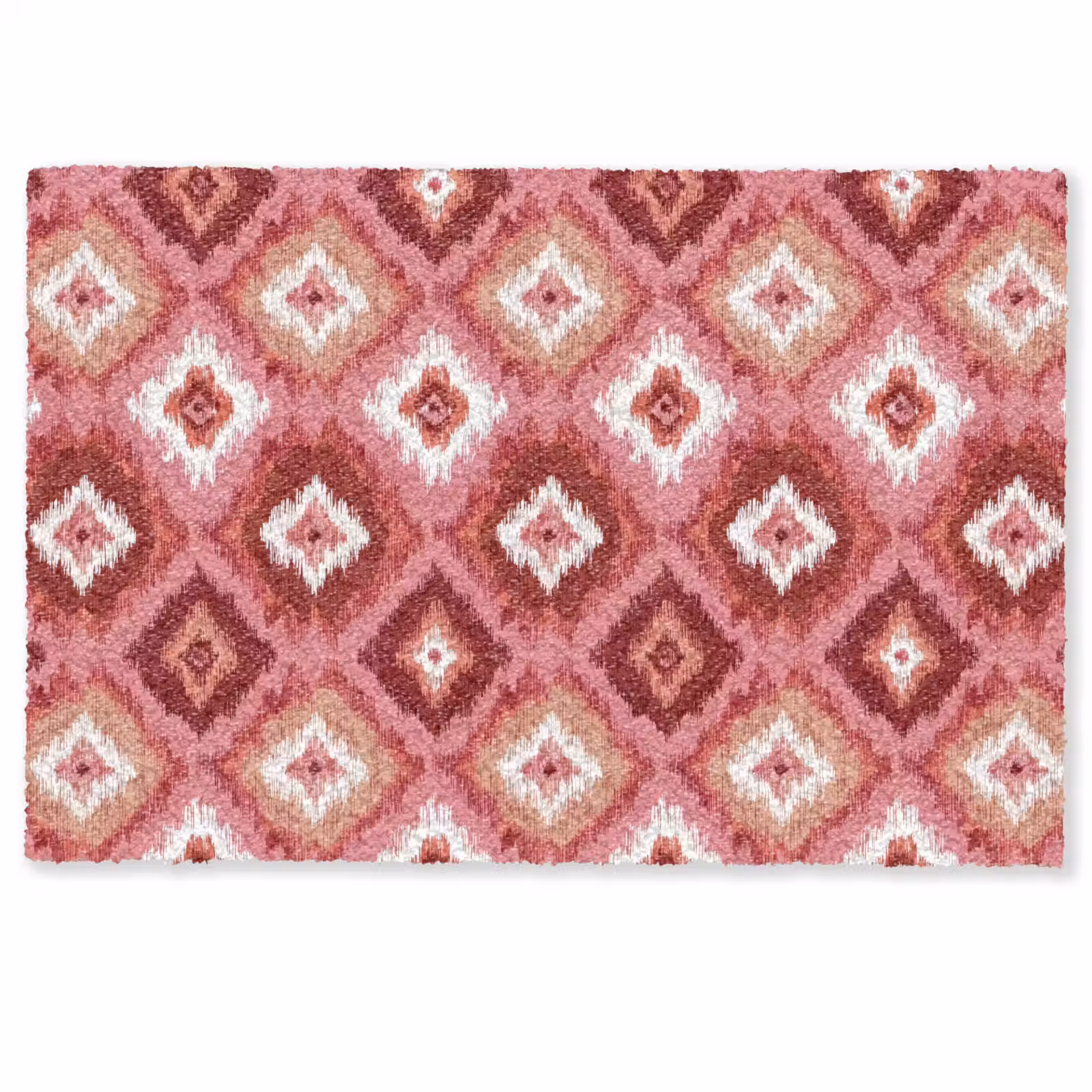 Deurmat - Roze - Penseelstreken - Abstract - Patroon — 1