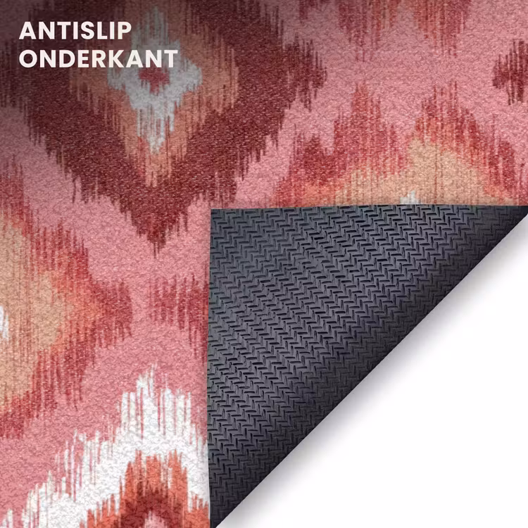 Deurmat - Roze - Penseelstreken - Abstract - Patroon — 6