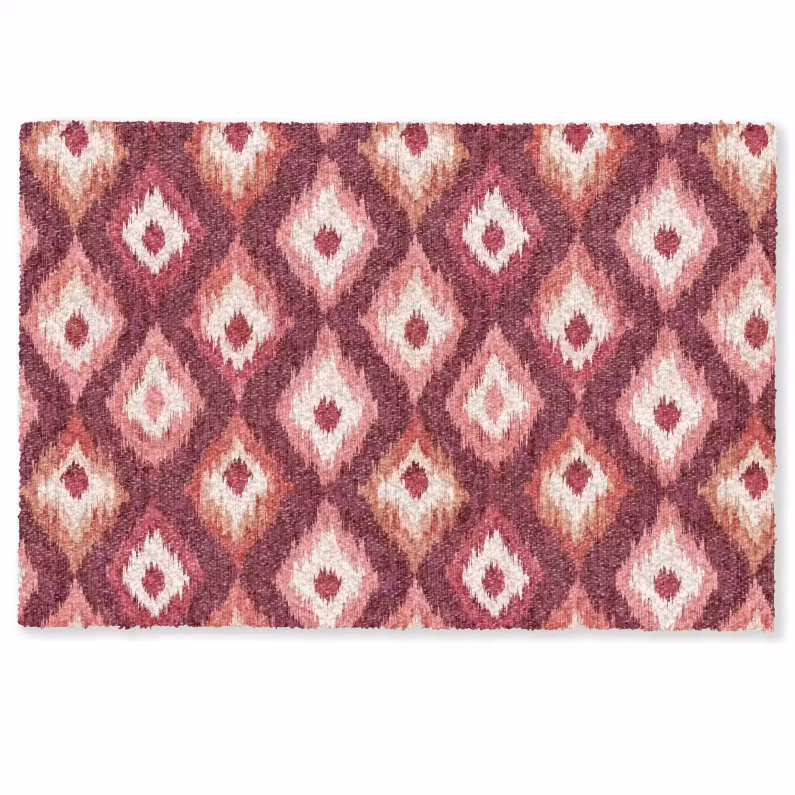 Deurmat - Diamantvormen - Roze - Patroon - Textuur — 1