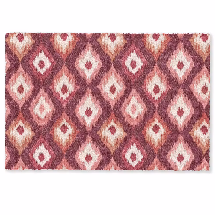 Deurmat - Diamantvormen - Roze - Patroon - Textuur — 1