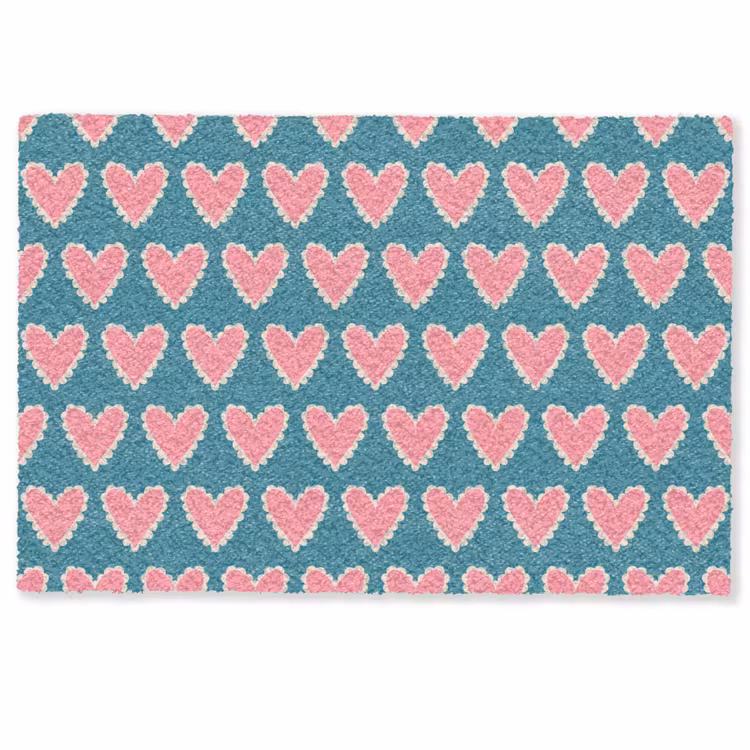 Deurmat - Retro - Hartjes - Patroon — 1
