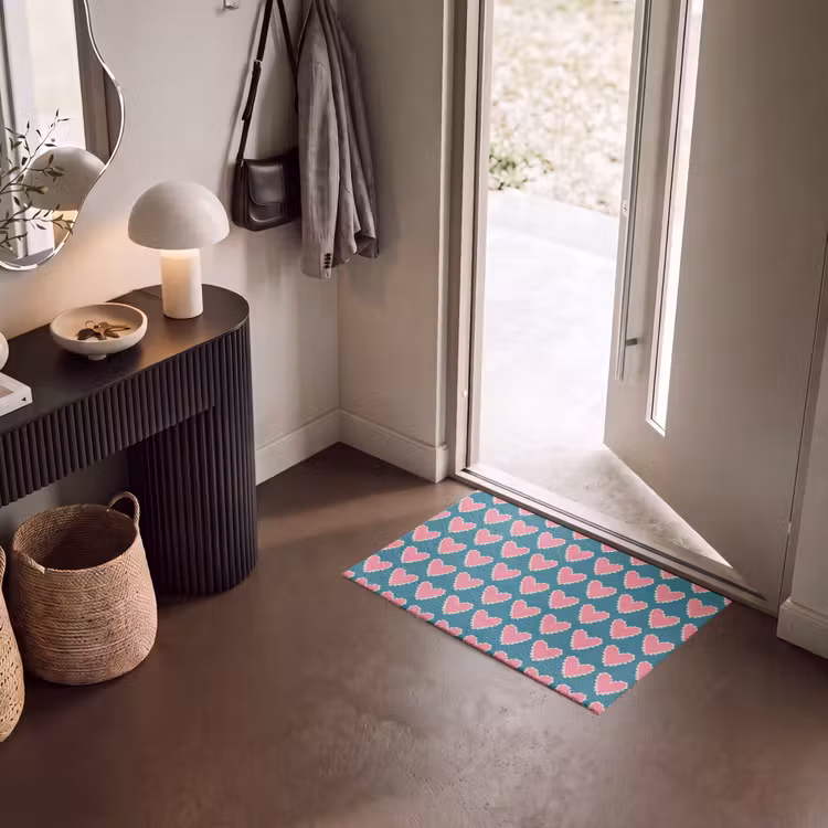 Deurmat - Retro - Hartjes - Patroon — 8
