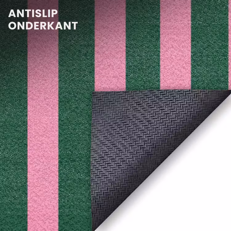 Deurmat - Verticale strepen - Groen - Roze — 6