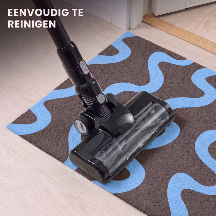 Deurmat - Kronkelende lijnen - Blauw - Bruin - Minimalistisch — 9
