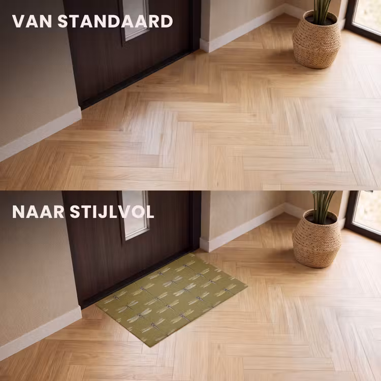 Deurmat - Libellen - Patroon - Groen — 3