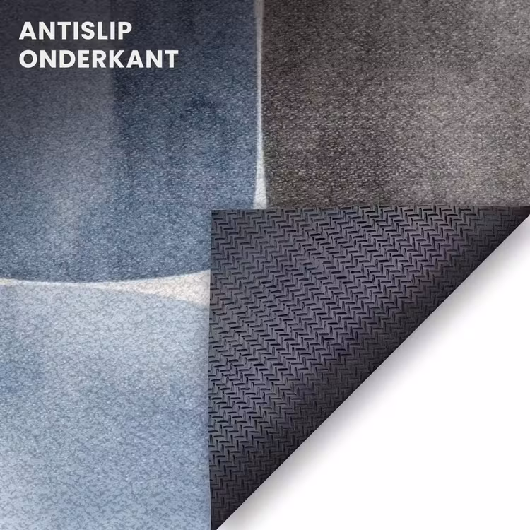 Deurmat - Patroon - Blauw - Vierkanten — 6