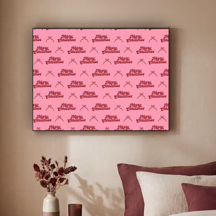 Art frame - Tekst - Roze - Rood - Strik — 3