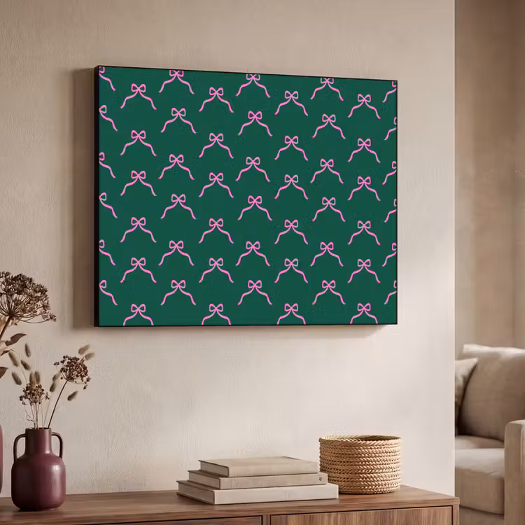 Art frame - Kerst - Neon - Groen - Strik — 7