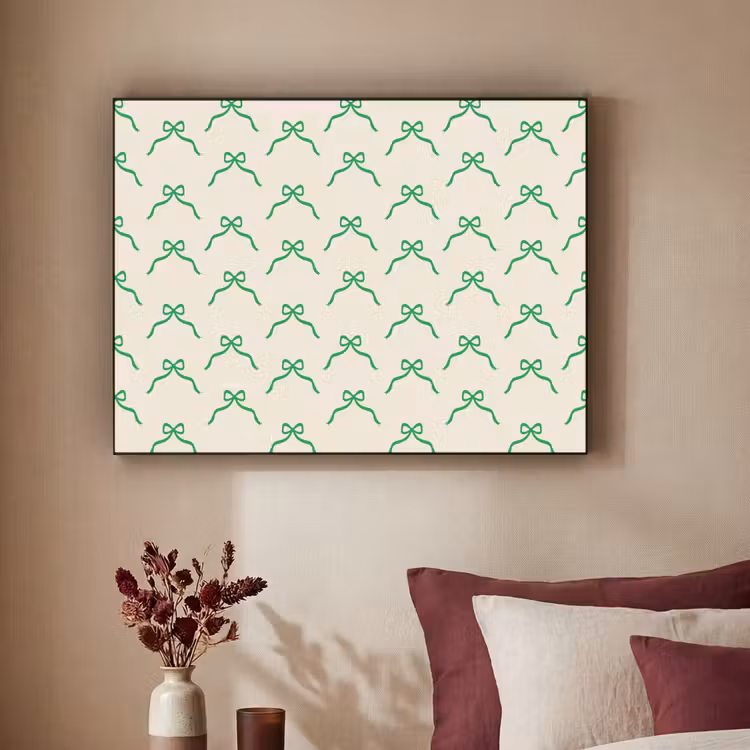 Art frame - Strik - Crème - Groen - Kerst — 3