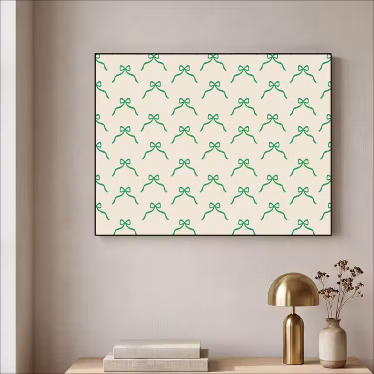 Art frame - Strik - Crème - Groen - Kerst — 5