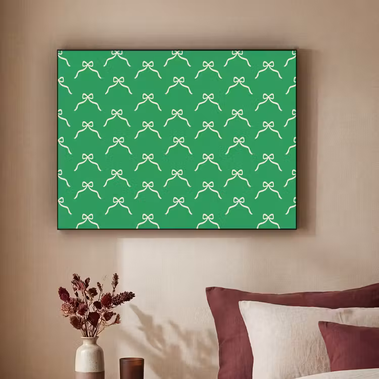 Art frame - Strik - Kerst - Groen - Wit — 3