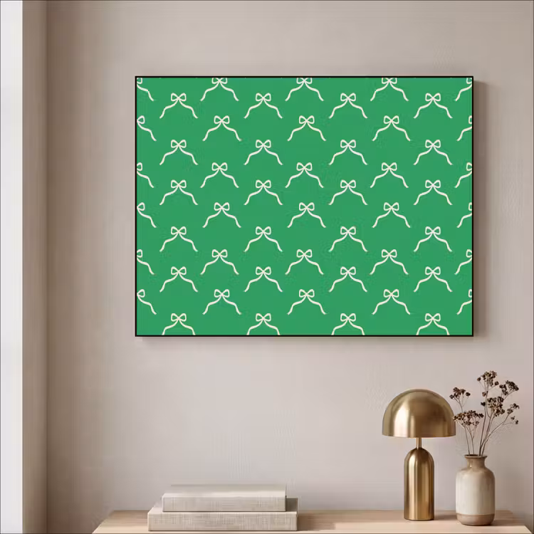 Art frame - Strik - Kerst - Groen - Wit — 5