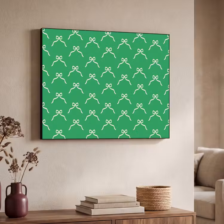 Art frame - Strik - Kerst - Groen - Wit — 7