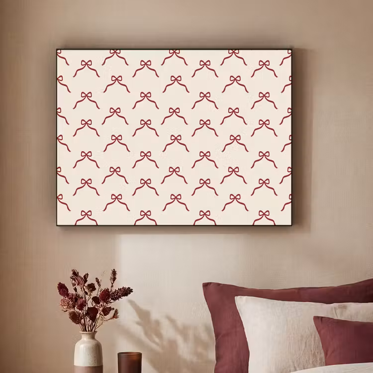 Art frame - Strik - Rood - Crème - Kerst — 3
