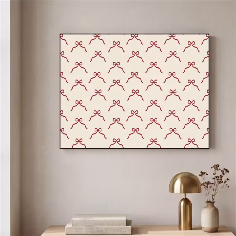 Art frame - Strik - Rood - Crème - Kerst — 5