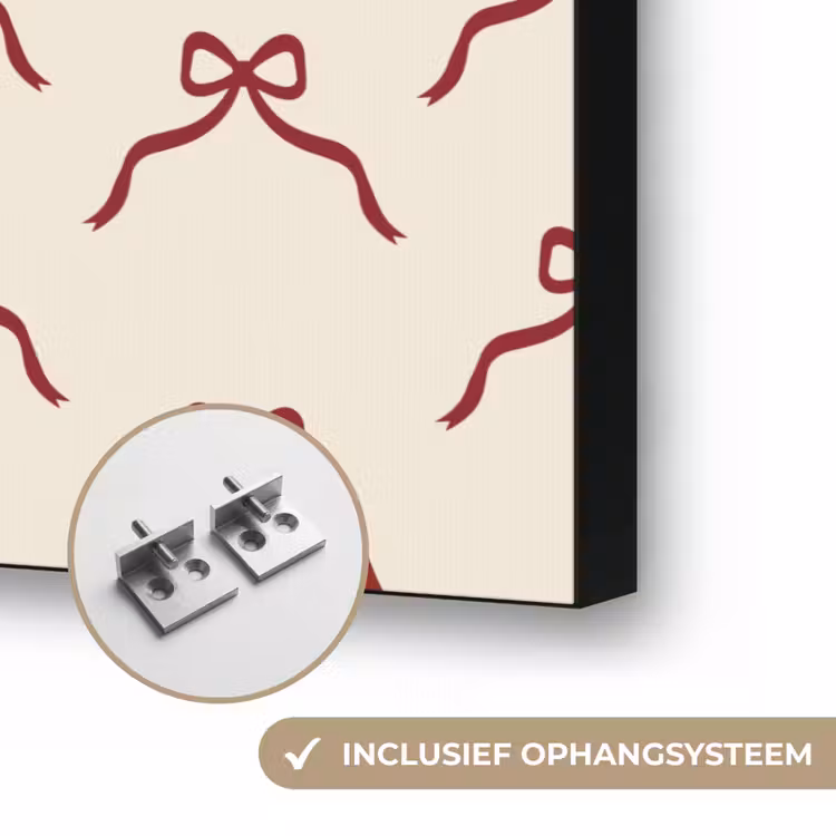 Art frame - Strik - Rood - Crème - Kerst — 6