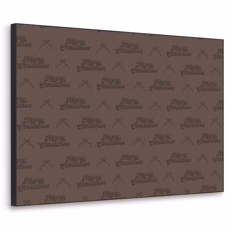 Art frame - Tekst - Strik - Bruin — 1