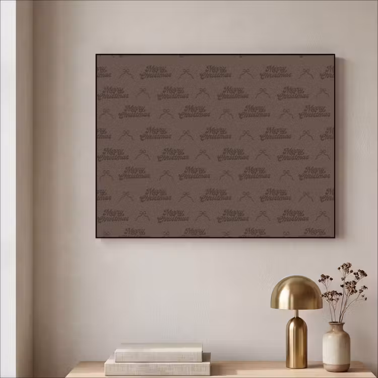 Art frame - Tekst - Strik - Bruin — 5