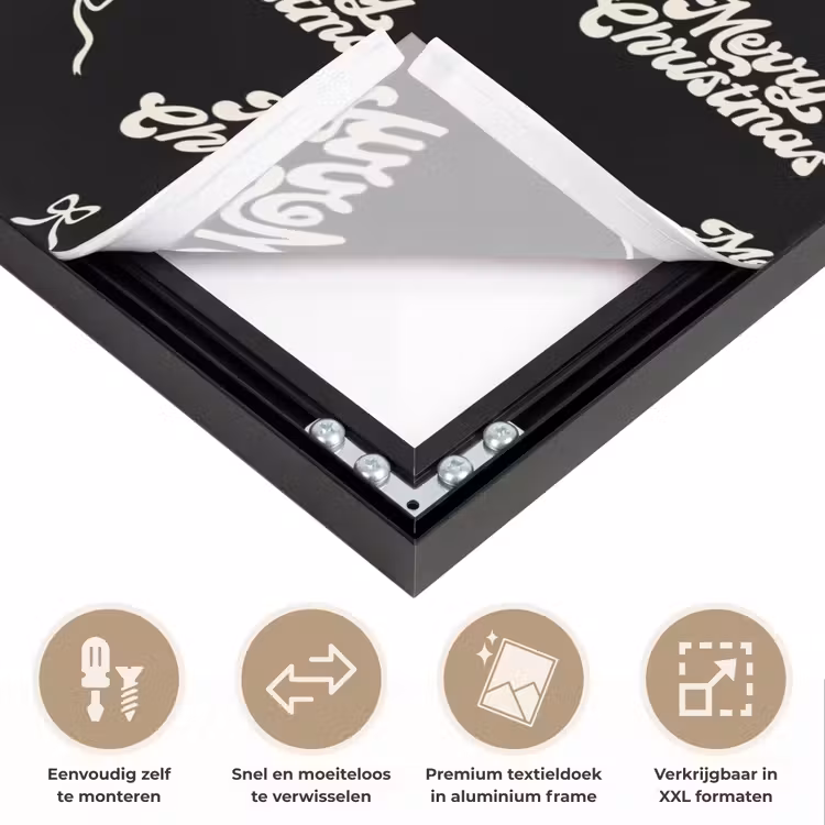 Art frame - Tekst - Zwart - Wit - Strik — 4