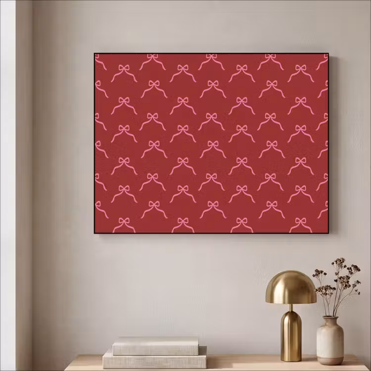 Art frame - Strik - Kerst - Rood - Roze — 5
