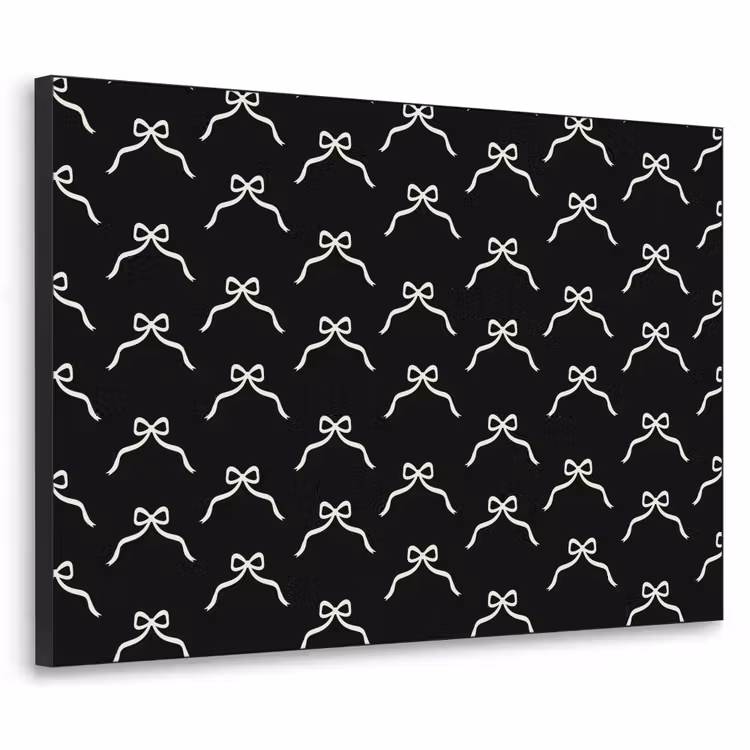 Art frame - Strik - Kerst - Zwart - Wit — 1