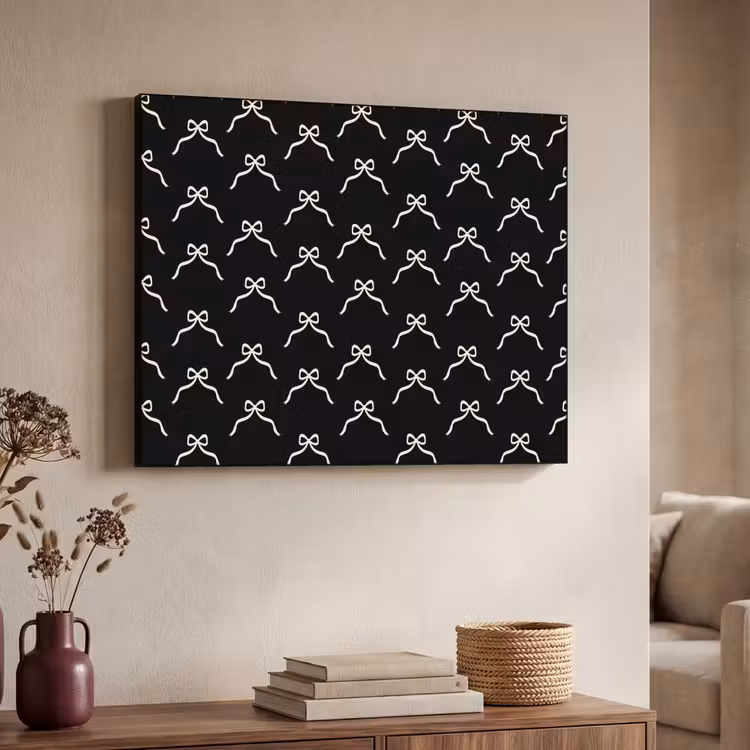 Art frame - Strik - Kerst - Zwart - Wit — 7
