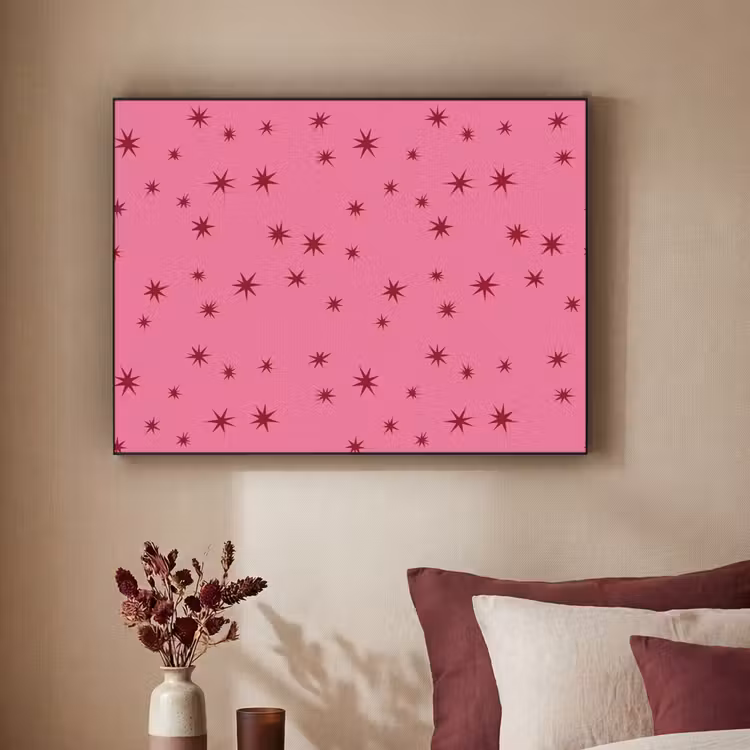 Art frame - Kerst - Ster - Rood - Roze — 3