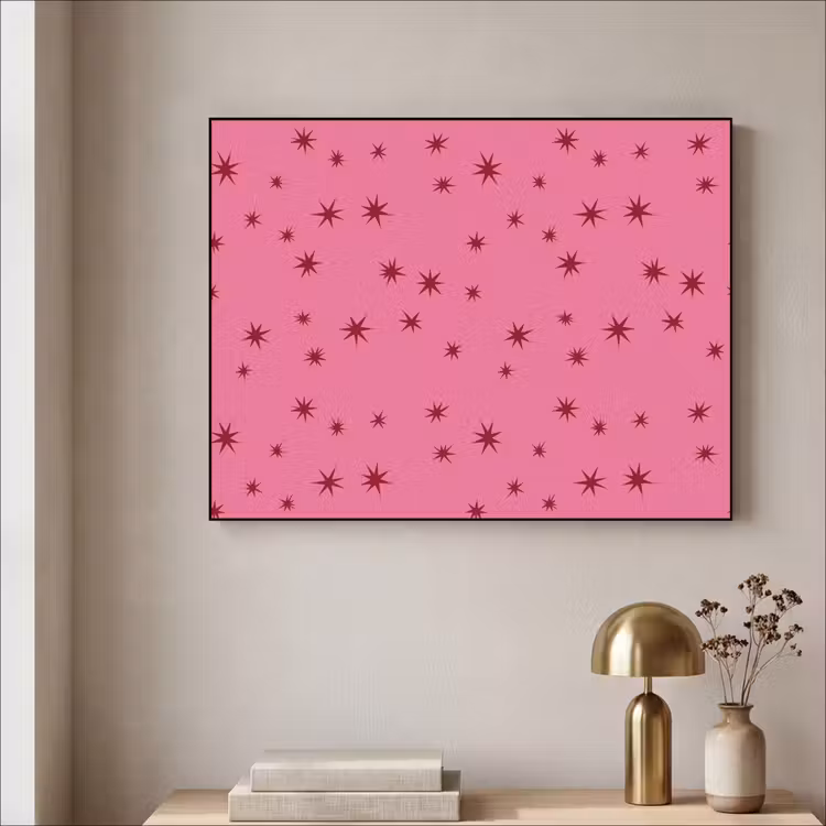 Art frame - Kerst - Ster - Rood - Roze — 5
