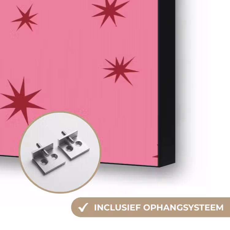 Art frame - Kerst - Ster - Rood - Roze — 6