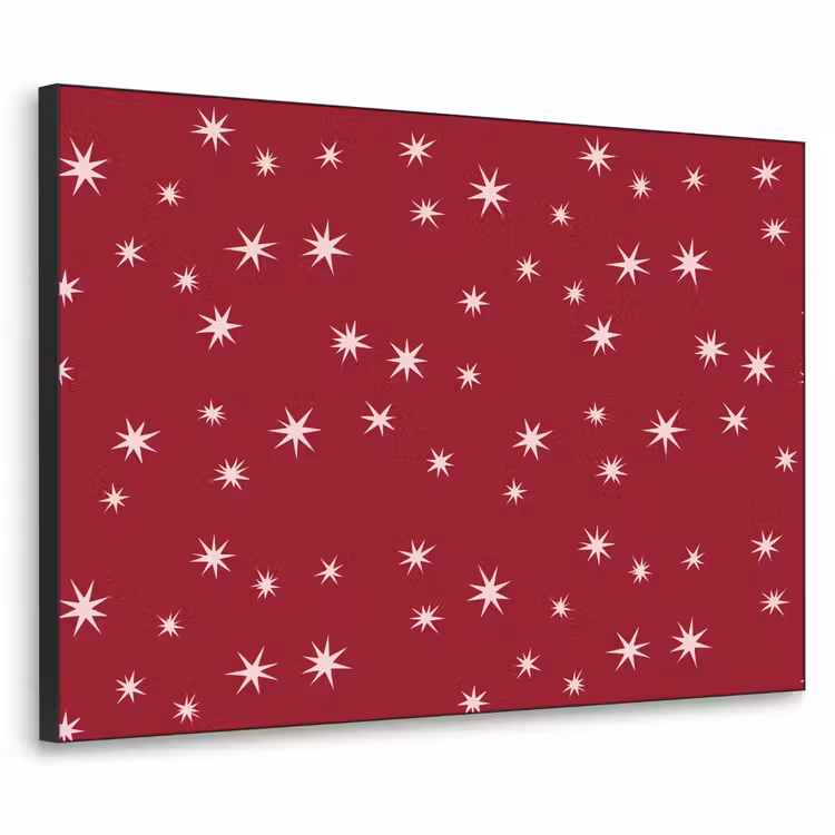 Art frame - Rood - Wit - Kerst - Ster — 1