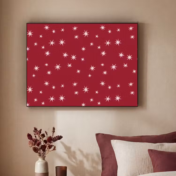 Art frame - Rood - Wit - Kerst - Ster — 3