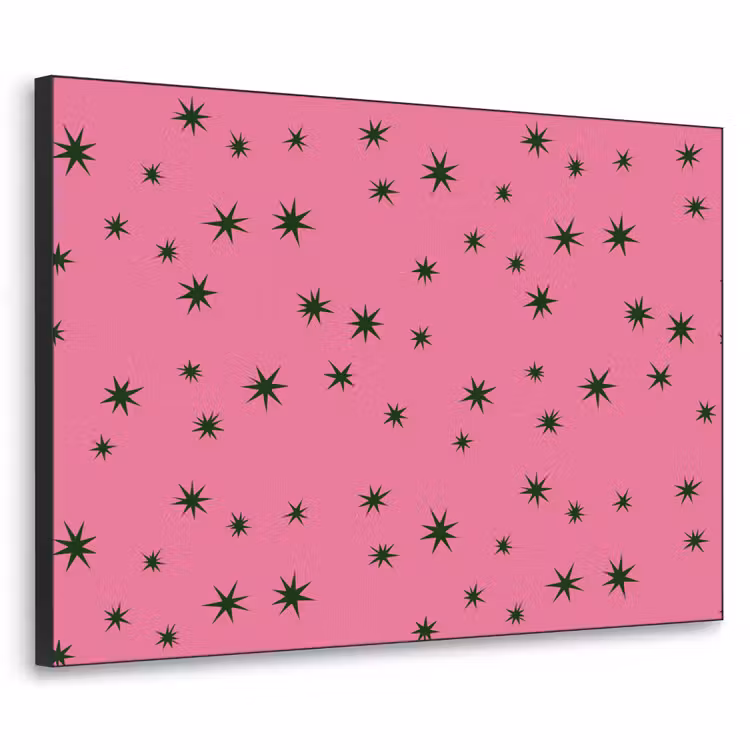 Art frame - Ster - Groen - Roze - Kerst — 1