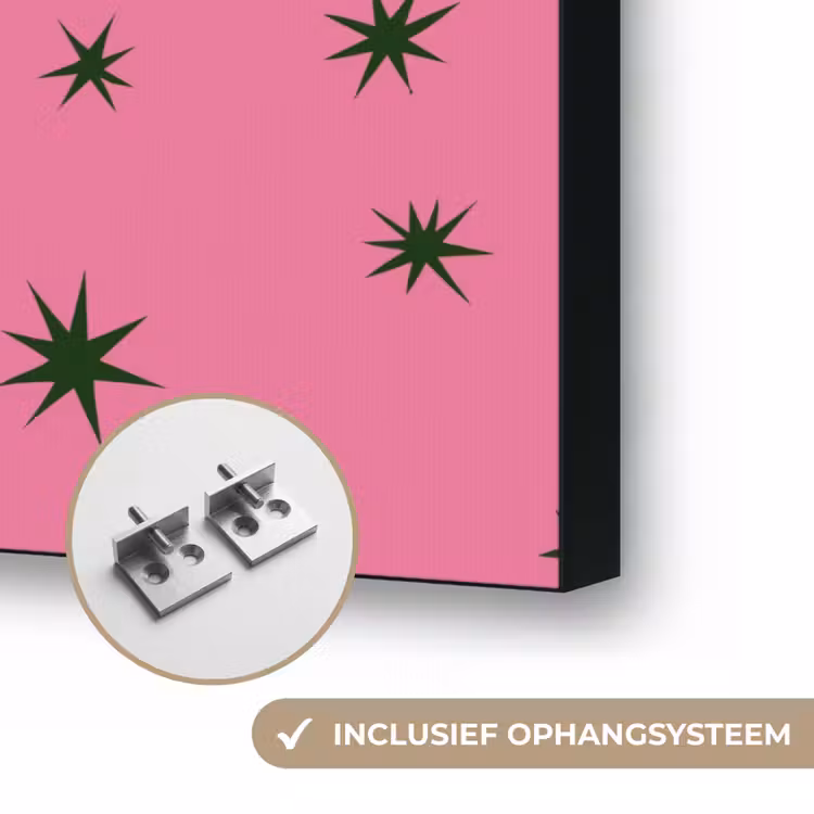 Art frame - Ster - Groen - Roze - Kerst — 6