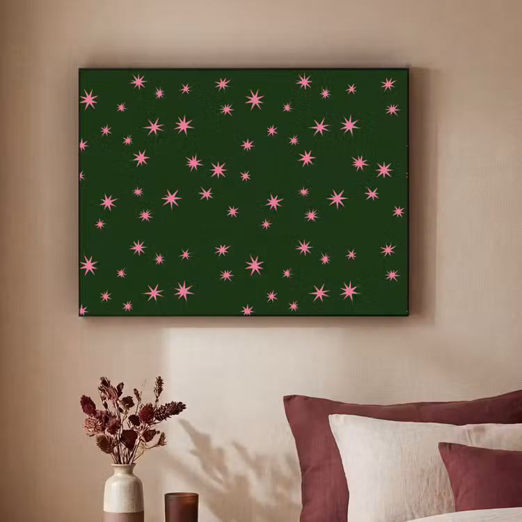 Art frame - Ster - Roze - Groen - Kerst — 3