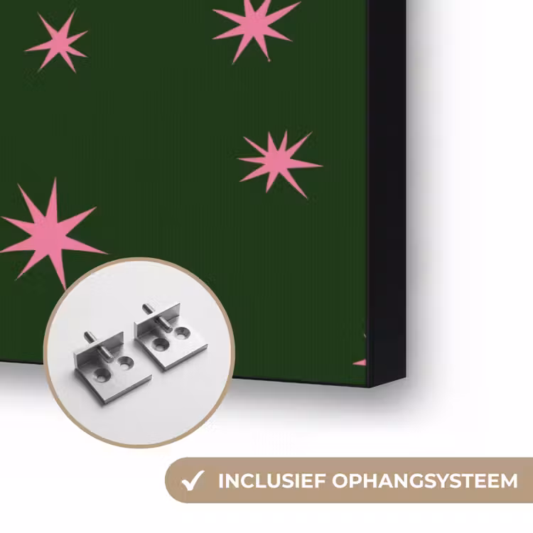 Art frame - Ster - Roze - Groen - Kerst — 6