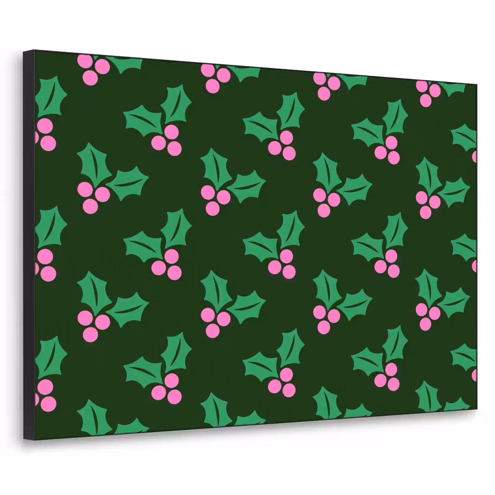 Art frame - Hulst - Groen - Roze - Kerst — 1
