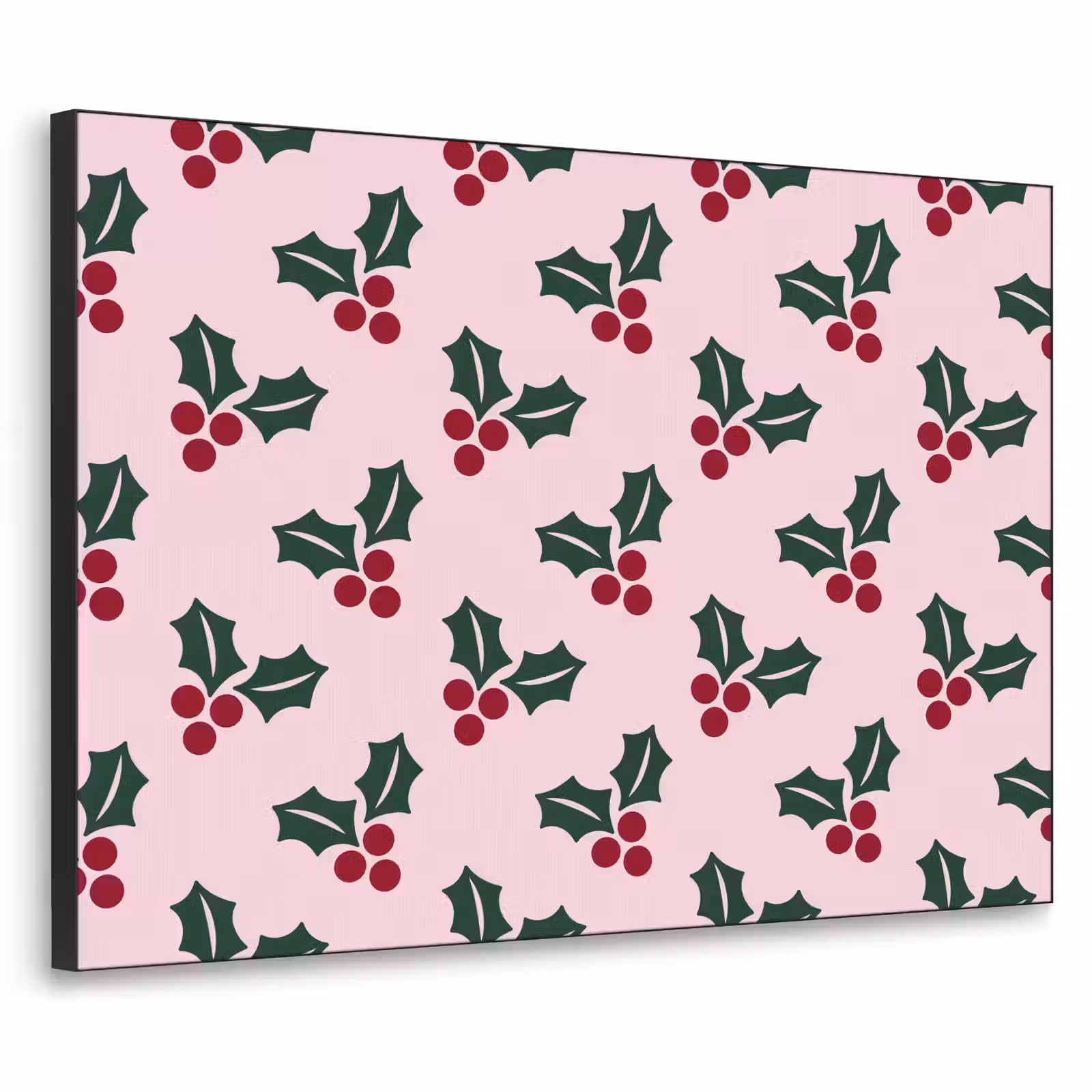 Art frame - Kerst - Hulst - Groen - Roze — 1